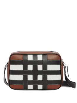 Burberry check-pattern leather crossbody bag 19479609