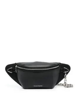 Alexander McQueen logo-print leather belt bag 20220787