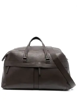 Orciani logo-detail leather weekend bag 19179244