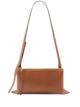 Jil Sander debossed-logo shoulder bag 19667699