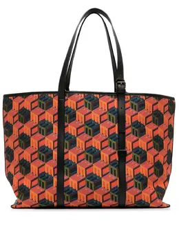 MCM cubic-monogram jacquard tote bag 17275304