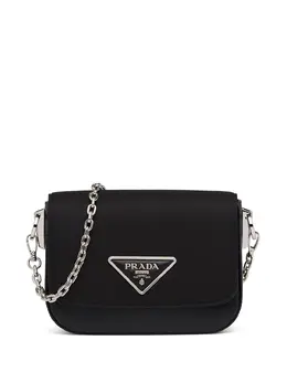 Prada Prada Identity logo-plaque shoulder bag 15853403