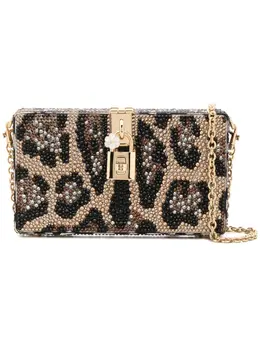Dolce & Gabbana Dolce Box rhinestone-embellished clutch bag 13640697