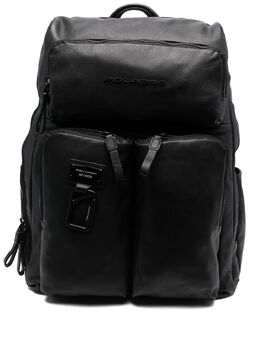 Piquadro logo-plaque detail backpack 18705232