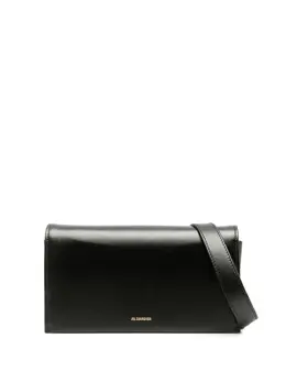 Jil Sander logo-debossed leather shoulder bag 20272758