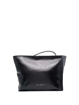 Marni colourblock logo-print clutch 20303016