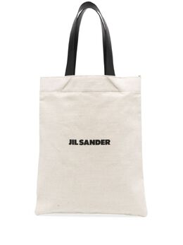 Jil Sander large logo print tote bag 20285409