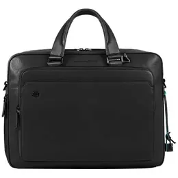 Сумка Piquadro Black Square, фактура зернистая, черный 779064171