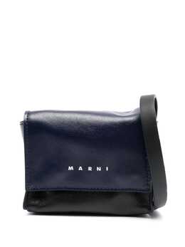 Marni logo-print mini messenger bag 20302848