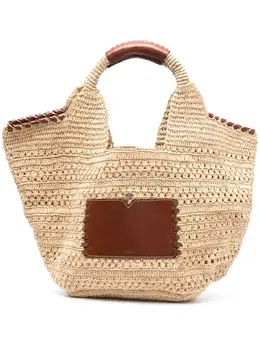 Ba & sh Ara raffia tote bag 20203644