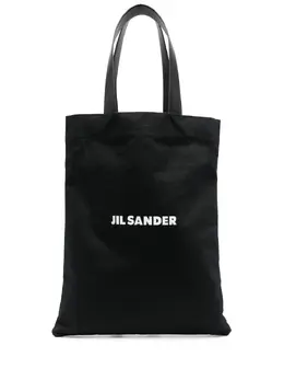 Jil Sander large logo print tote bag 20285429