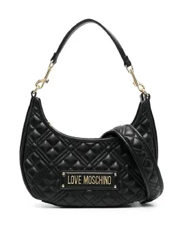 Love Moschino logo-plaque quilted shoulder bag 19890515
