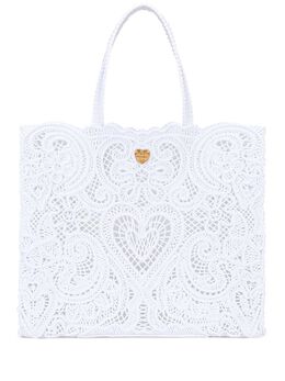 Dolce & Gabbana large Beatrice cordonetto-lace tote bag 16658589