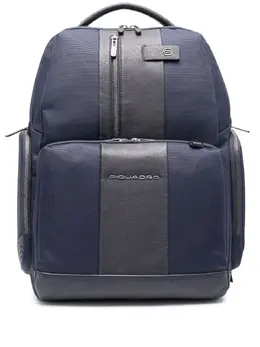 Piquadro panelled two-tone backpack 17729278