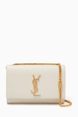 Saint Laurent Small Kate Shoulder Bag in Grain De Poudre Embossed Leather 213853855_179