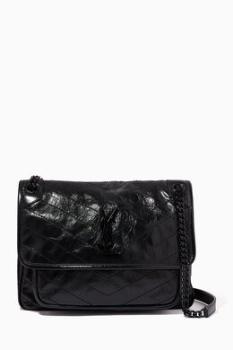 Saint Laurent Medium Niki Bag in Crinkled Vintage Leather 214587287_13