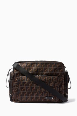Fendi FF Logo Diaper Bag in Nylon 214917585_15