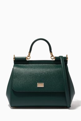 Dolce & Gabbana Large Sicily Bag in Dauphine Leather 211913246_192