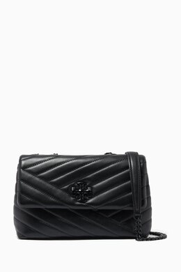 Tory Burch Kira Chevron Convertible Small Shoulder Bag in Powder-coated Leather 215663071_13