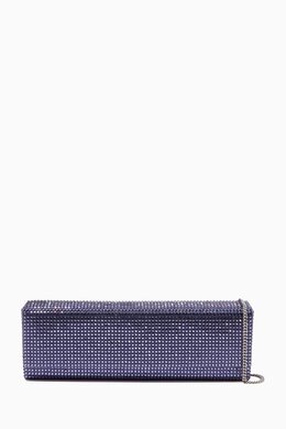 Amina Muaddi Amini Paloma Crystal-embellished Clutch Bag in Satin 215482684_207