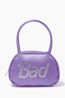Amina Muaddi Super Amini Baddie Top-handle Bag in Satin 215482686_207
