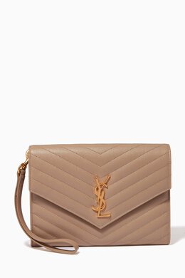 Saint Laurent Cassandre Clutch in Matelassé Leather 214589860_179