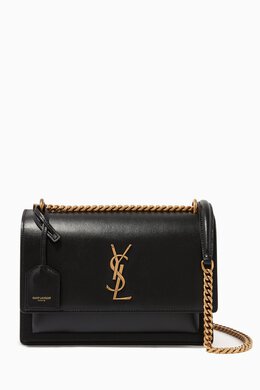 Saint Laurent Medium Sunset Bag in Smooth Leather 213788124_245
