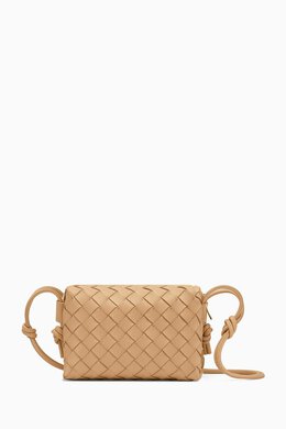 Bottega Veneta Loop Mini Crossbody Bag in Intrecciato Nappa 215130367_21