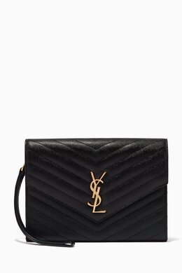 Saint Laurent Cassandre Clutch in Matelassé Leather 213853522_13