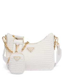 Prada Re-Edition crochet-knit shoulder bag 20384484
