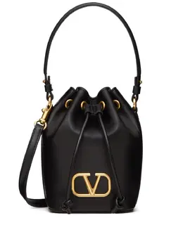 Valentino Garavani mini VLogo Signature leather bucket bag 19950134