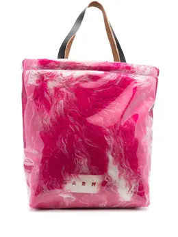 Marni covered-shearling tote bag 20290774