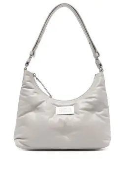 Maison Margiela quilted logo-plaque shoulder bag 19385856