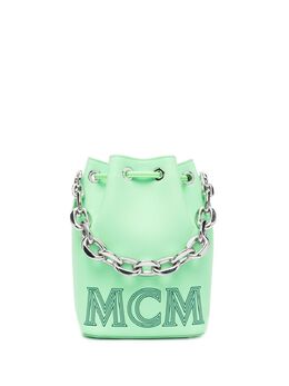 MCM logo-print chain-link bag 18314385
