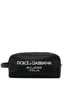 Dolce & Gabbana Nero logo-print wash bag 20463702