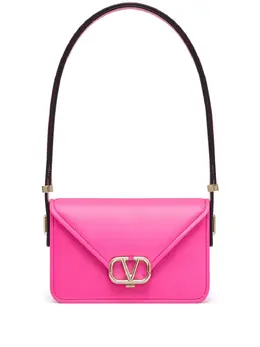 Valentino Garavani small Letter smooth-grain shoulder bag 19950148