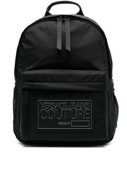 Versace logo-patch backpack 20512198