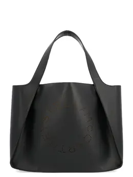 Stella McCartney-The Logo Bag Tote Nero-Donna 52529365614932