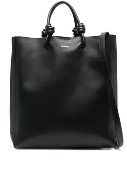 Jil Sander knot-detail leather tote bag 20632397