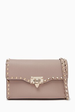 Valentino Garavani Small Rockstud Crossbody Bag in Leather 216009570_179