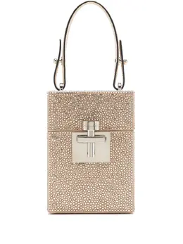 Oscar de la Renta Crystal pave alibi cube bag 20225786